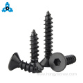 Black Zinc Hex Socket Flat Head Self-Tapping Screws